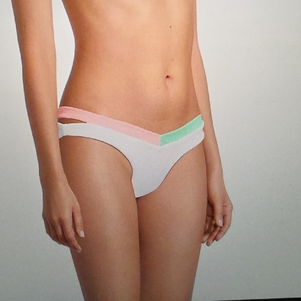 Peixoto Straberry Mint Swirl Jolie Bikini Bottom Size S